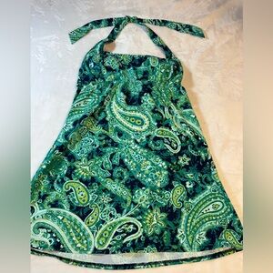 Lands End Tankini Swim Dress Sz 8L soft non-underwire padded bust. Perfect Cond!